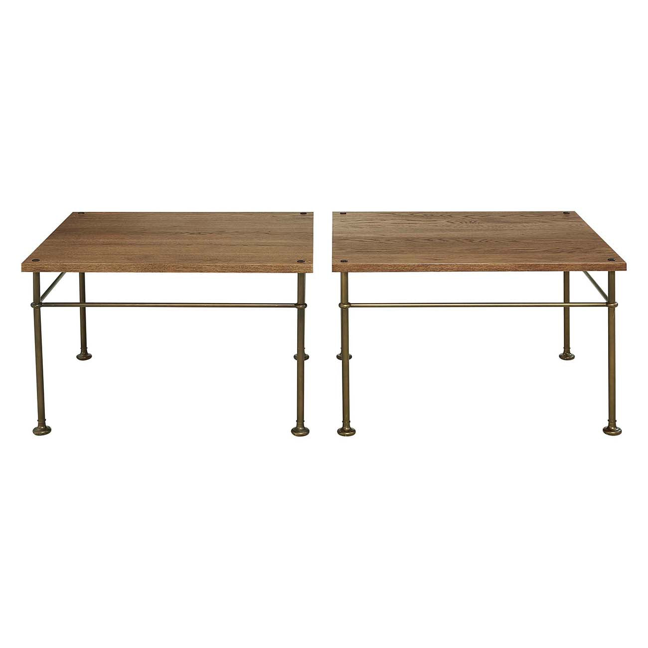 St. Lawrence Metal Bunching Cocktail Table - Stickley Brand