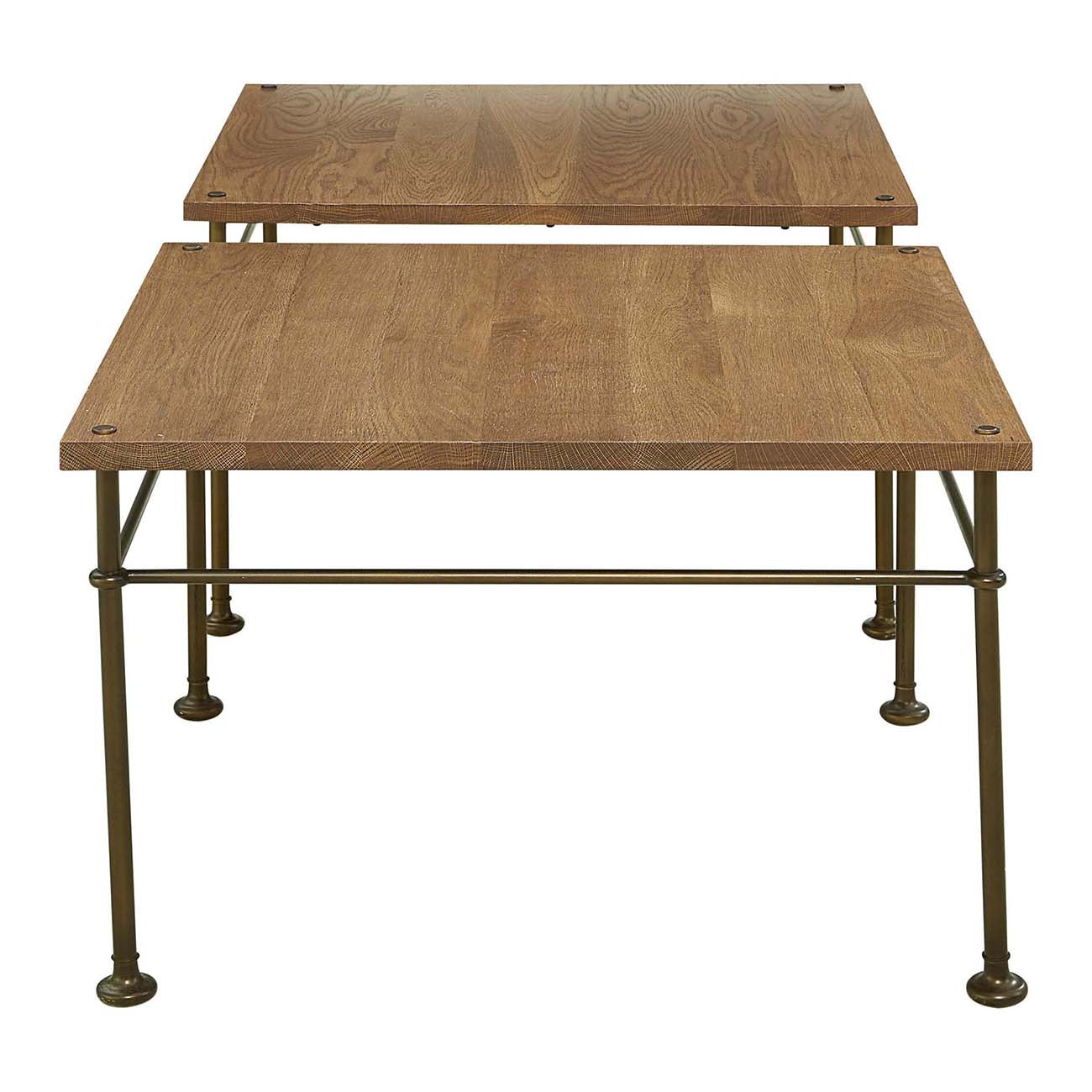 St. Lawrence Metal Bunching Cocktail Table - Stickley Brand