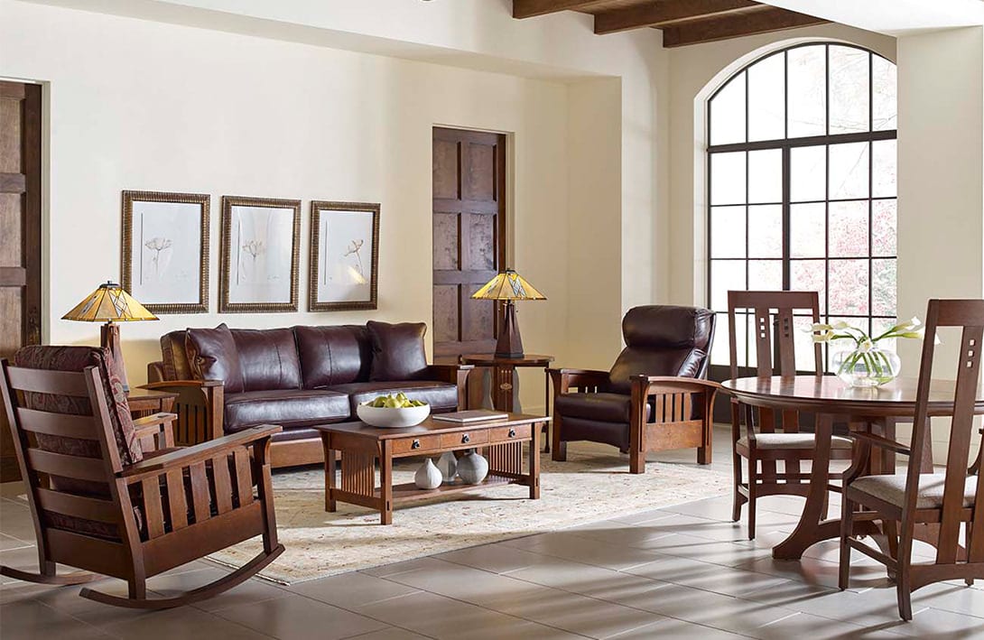 The Mission Stationary Sofas - Stickley Brand