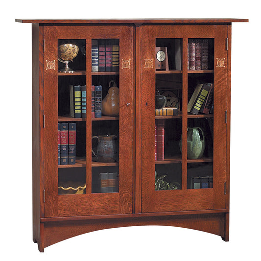 Harvey Ellis Bookcase with Inlay - Stickley Brand