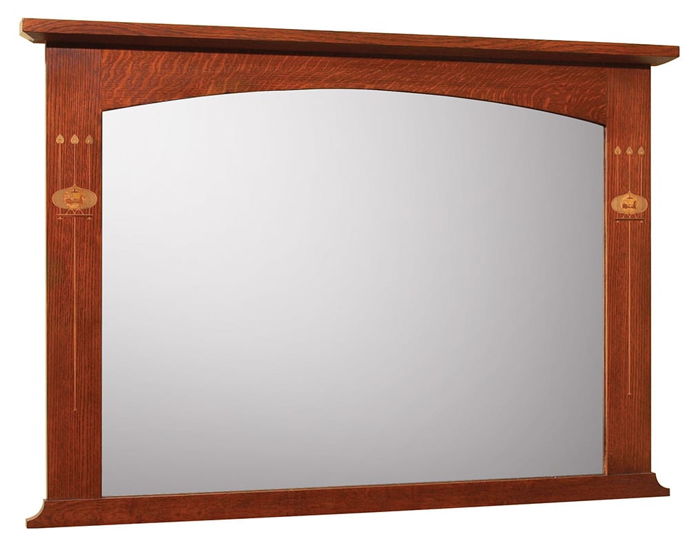 Harvey Ellis Mirror with Inlay - Stickley Brand